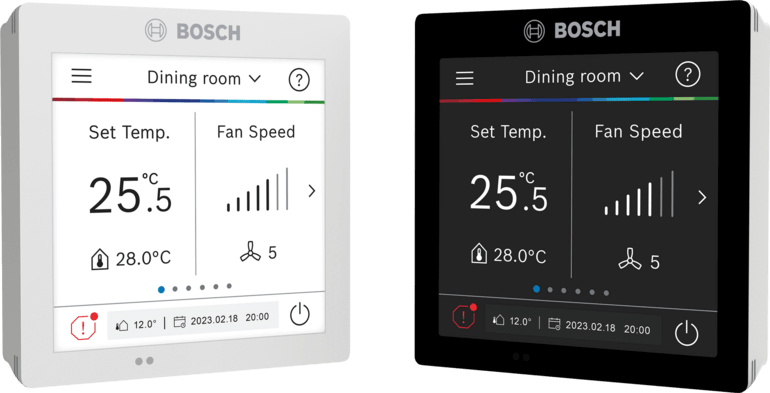 Bosch ARC T-W - Wired room controller, touch screen, white