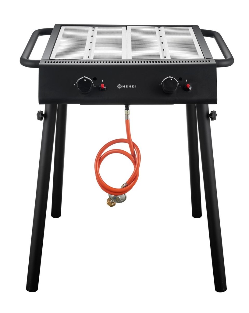 [BM-HENDI-148631] Xantos Black dujinis grilis, HENDI, Juoda, 9,5kW, 770x710x(H)870mm