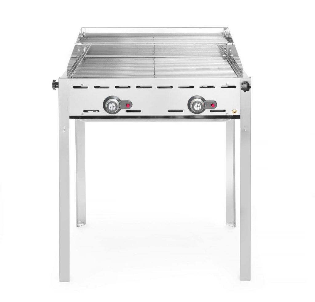 [BM-HENDI-149621] Green Fire su 2 degikliais, HENDI, Profi Line, 2x GN 1/1 kepsninės grotelės, 11,6kW, 740x612x(H)825mm