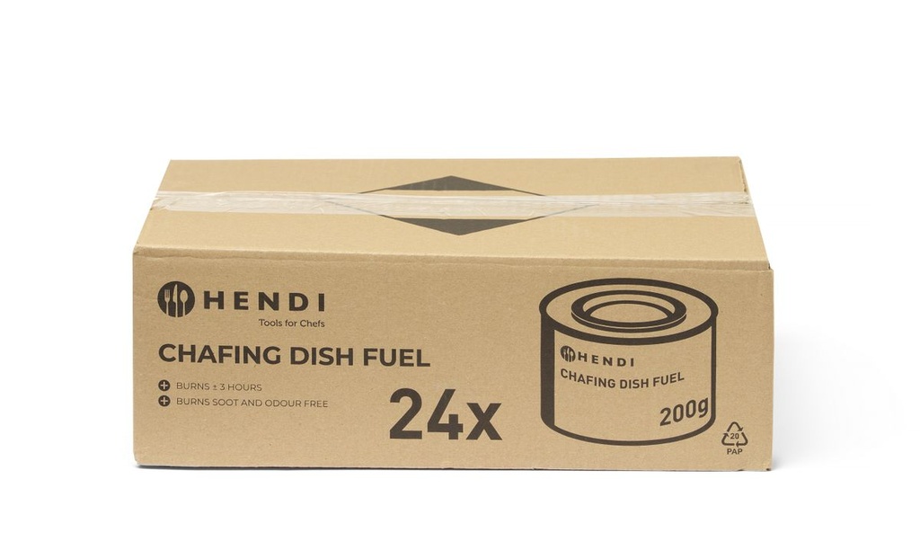 [BM-HENDI-194300] Maisto šildytuvo (chafing dish) kuro skardinė, HENDI, 24 pcs