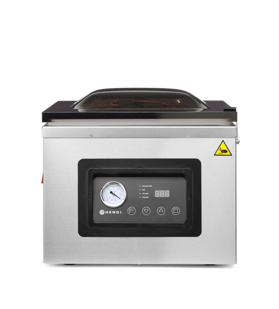 [BM-HENDI-201442] Kamerinė vakuuminio pakavimo mašina Profi Line, HENDI, Profi Line, sandarinimo juosta 410 mm, 230V/1100W, 510x625x(H)455mm