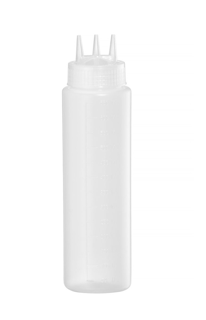 Butelis padažo šildytuvui, HENDI, Trijų antgalių, 0,65L, Skaidri, ⌀68x(H)247mm