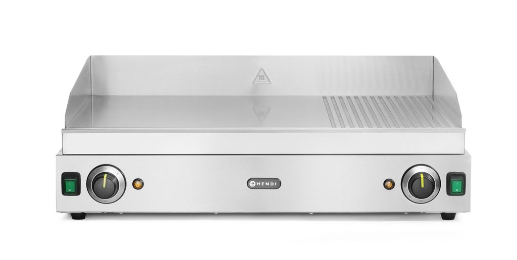 [BM-HENDI-203163] Kepimo plokštė 1/3 rievėta, HENDI, Profi Line, 230V/3500W, 697x474x(H)241mm