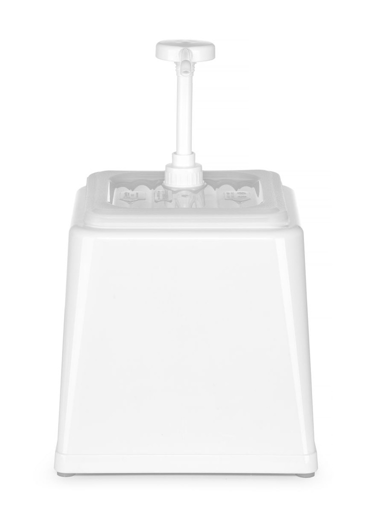 Padažo dozatorius su pompa, HENDI, 2,5L, Balta, 230x210x(H)327mm