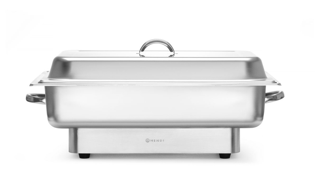 [BM-HENDI-204900] Elektrinis maisto šildytuvas (chafing dish) Pollina, HENDI, Profi Line, 9L, Sidabrinė, 230V/900W, 587x440x(H)273mm