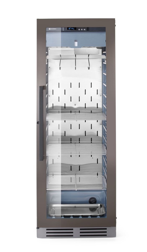 [BM-HENDI-204986] Mėsos brandinimo spinta, Arktic, 352L, Tamsiai pilka, 230V/170W, 760x695x(H)1720mm