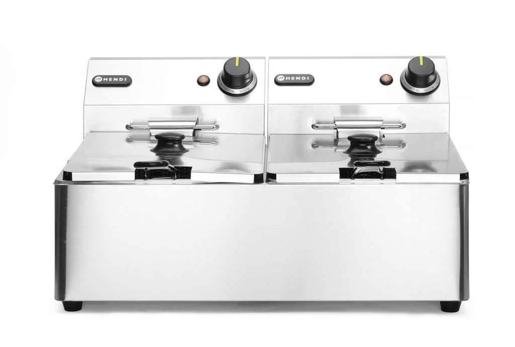 [BM-HENDI-205853] Gruzdintuvė Kitchen Line - 2x 6L, HENDI, Kitchen Line, 12L, 230V/6600W, 550x430x(H)305mm