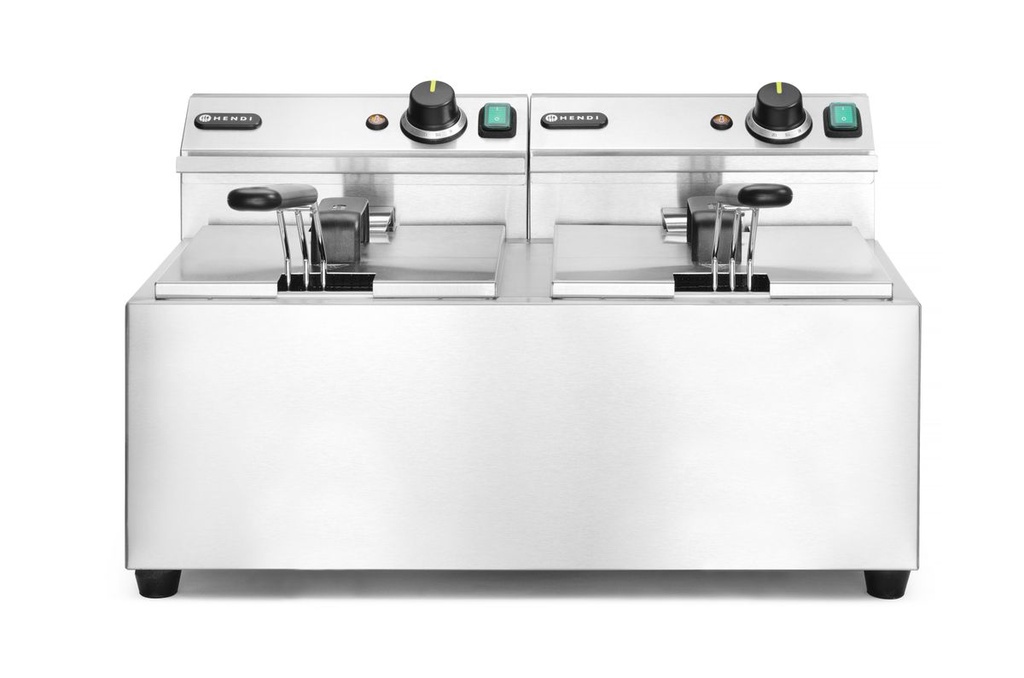 [BM-HENDI-207307] Gruzdintuvė Profi Line, 2 × 8 l, HENDI, Profi Line, 16L, 230V/7000W, 605x460x(H)369mm