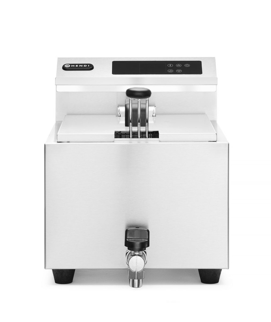 [BM-HENDI-207369] Skaitmeninė gruzdintuvė su išleidimo čiaupu - 8 l, HENDI, Profi Line, 8L, 230V/3500W, 305x515x(H)345mm