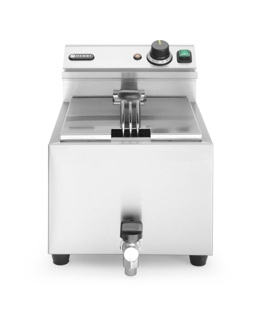 [BM-HENDI-209202] Gruzdintuvė Profi Line su išleidimo čiaupu, 8 l, HENDI, Profi Line, 8L, Šviesiai pilka, 230V/3500W, 305x515x(H)354mm