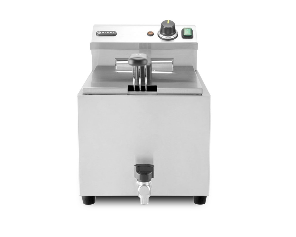 [BM-HENDI-209424] Gruzdintuvė XL su išleidimo čiaupu, HENDI, Profi Line, 10L, 400V/6600W, 300x585x(H)377mm