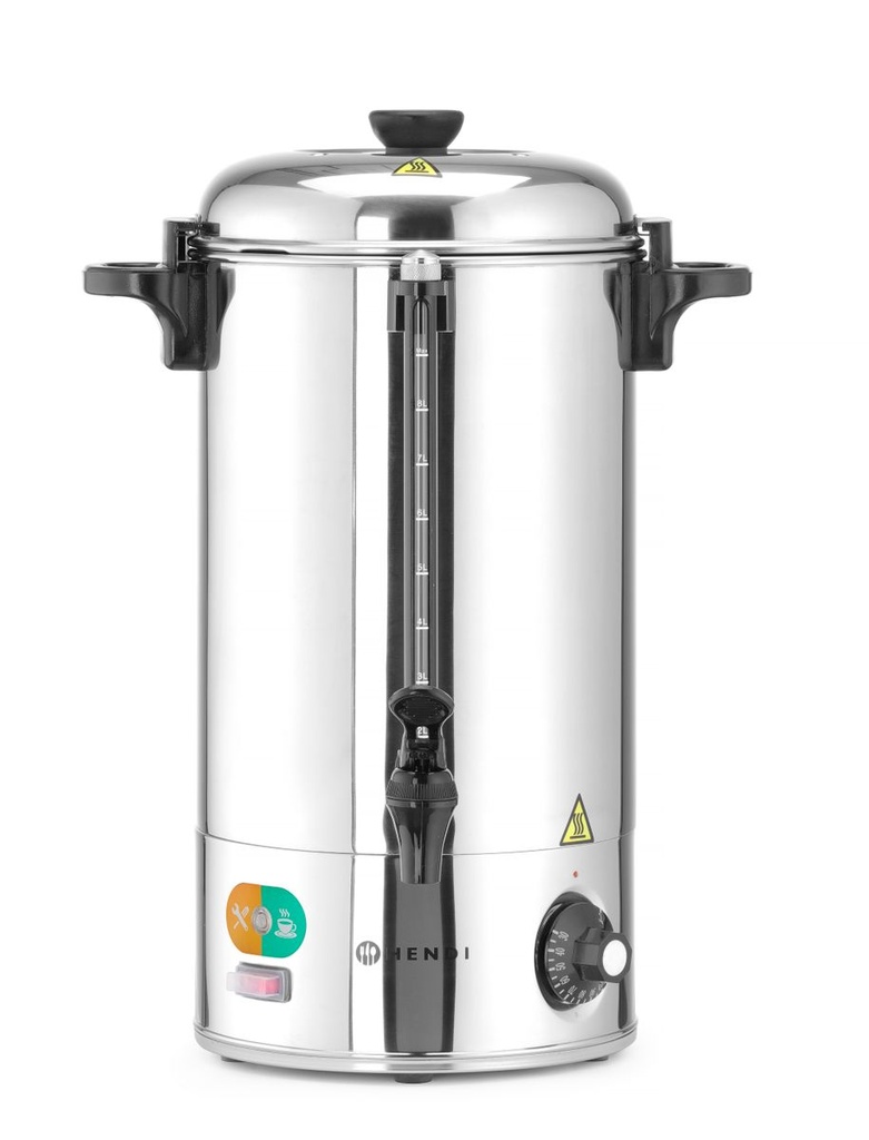 [BM-HENDI-209882] Karštų gėrimų virdulys, HENDI, 9L, Sidabrinė, 230V/2200W, 340x227x(H)468mm