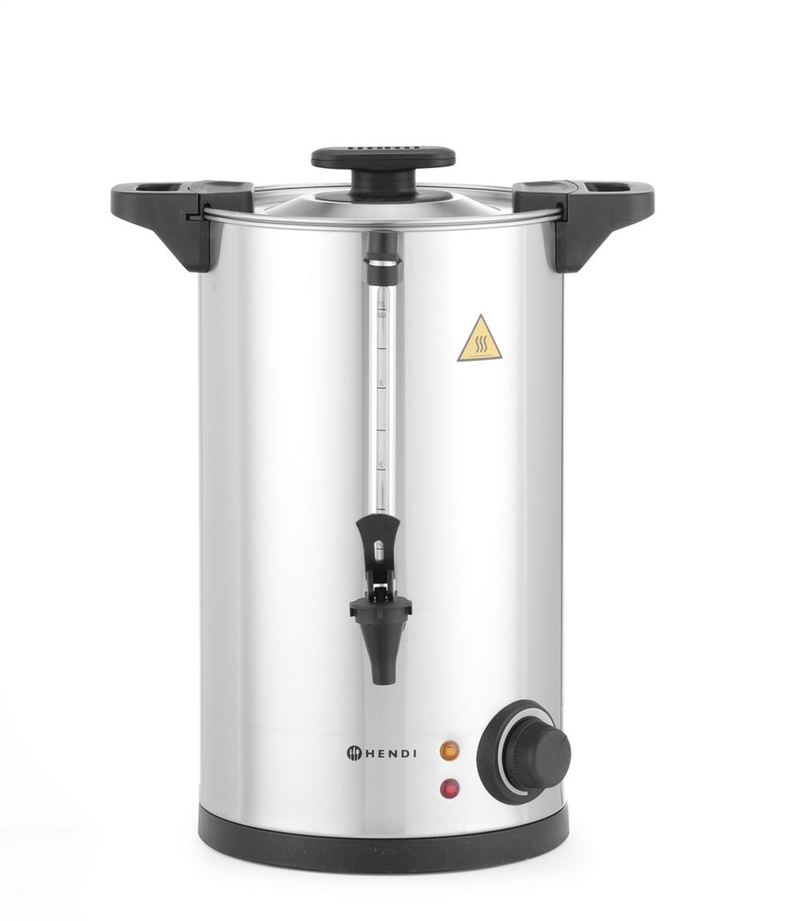 [BM-HENDI-211137] Karštų gėrimų virdulys vienasienis, HENDI, ≈ 65 puodeliai per 40 min., 10L, 230V/1500W, 340x315x(H)430mm