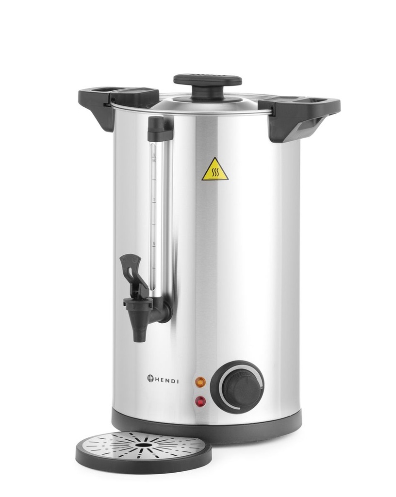 [BM-HENDI-211168] Karštų gėrimų virdulys dvisienis, HENDI, ≈ 60 puodelių per 40 min., 9L, 230V/1500W, 340x315x(H)430mm