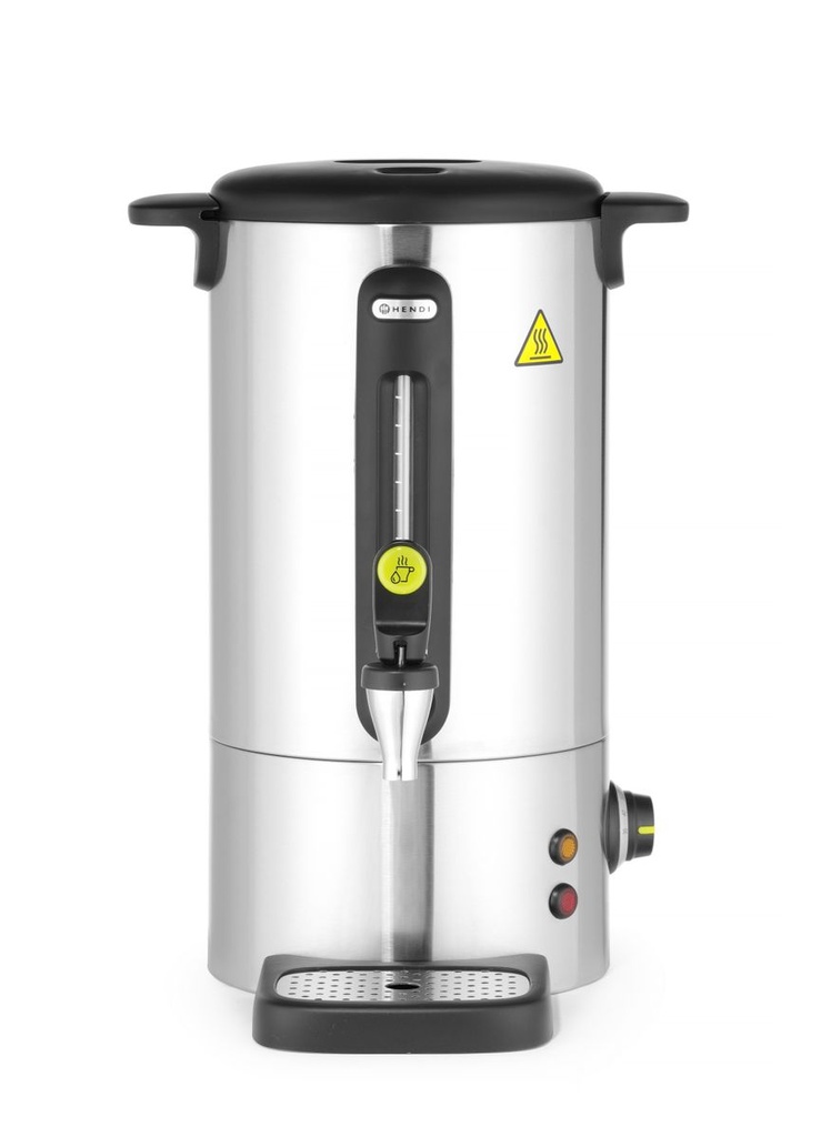 [BM-HENDI-211410] Karštų gėrimų virdulys UNIQ, HENDI, dizainas Robert Bronwasser, 9L, Sidabrinė, 230V/950W, 307x330x(H)450mm
