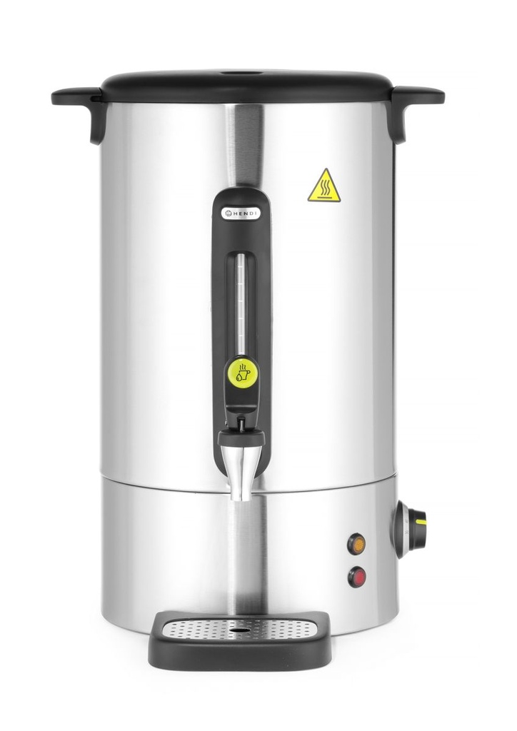 [BM-HENDI-211427] Karštų gėrimų virdulys UNIQ, HENDI, dizainas Robert Bronwasser, 16L, Sidabrinė, 230V/1650W, 357x380x(H)502mm