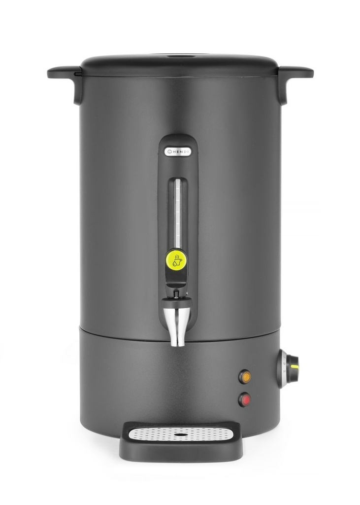 [BM-HENDI-211465] Karštų gėrimų virdulys UNIQ, HENDI, dizainas Robert Bronwasser, 16L, Juoda, 230V/1650W, 357x380x(H)502mm
