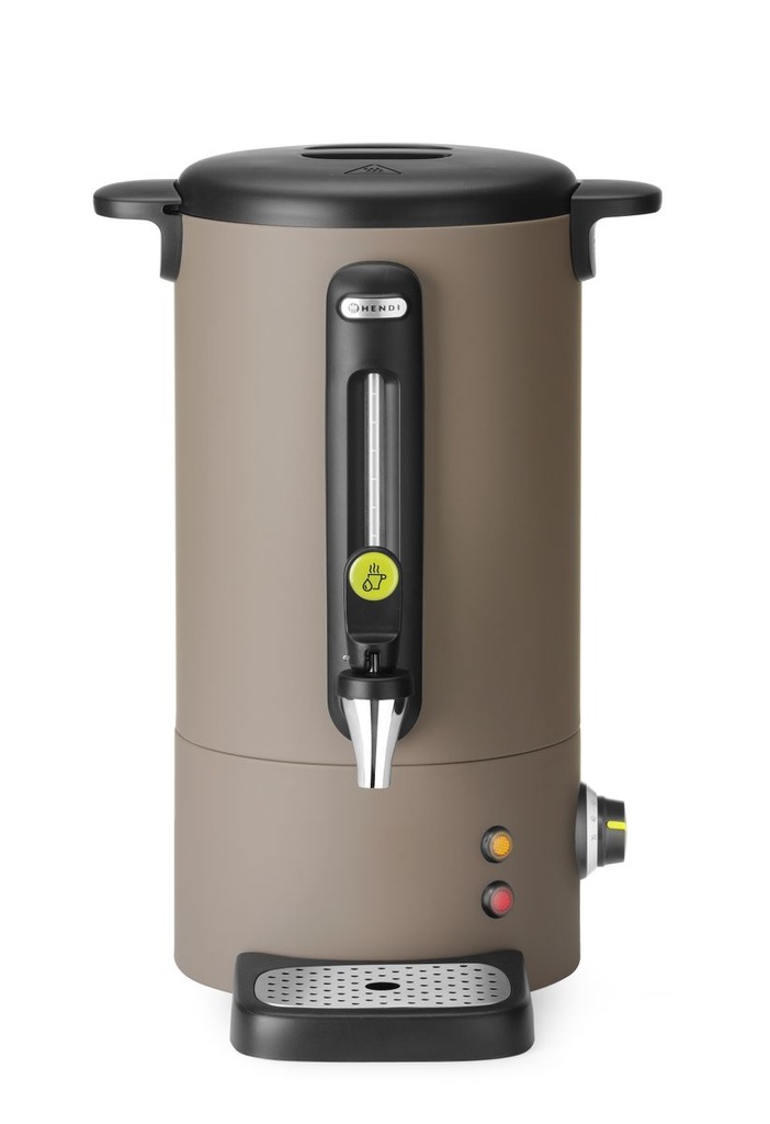 [BM-HENDI-211526] Karštų gėrimų virdulys UNIQ, HENDI, dizainas Robert Bronwasser, 9L, Pilkšvai ruda, 230V/950W, 307x330x(H)450mm