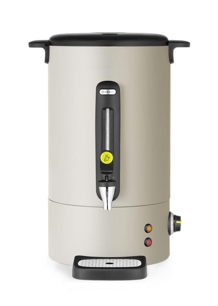 [BM-HENDI-211533] Karštų gėrimų virdulys UNIQ, HENDI, dizainas Robert Bronwasser, 16L, Kreminė, 230V/1650W, 357x380x(H)502mm