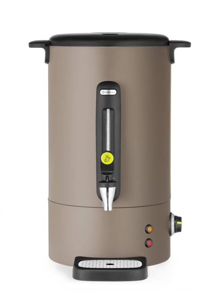 [BM-HENDI-211540] Karštų gėrimų virdulys UNIQ, HENDI, dizainas Robert Bronwasser, 16L, Pilkšvai ruda, 230V/1650W, 357x380x(H)502mm
