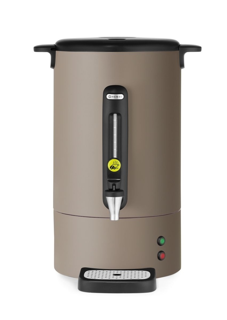 [BM-HENDI-211588] Perkoliatorius UNIQ, HENDI, dizainas Robert Bronwasser, 14L, Pilkšvai ruda, 230V/1750W, 357x380x(H)502mm