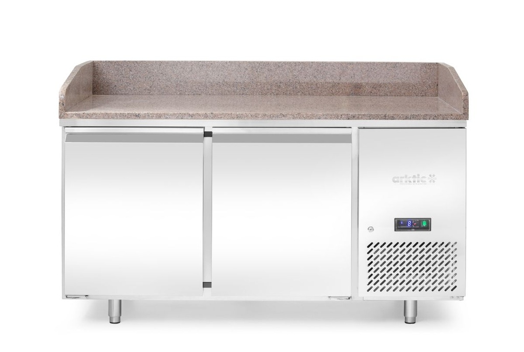 [BM-HENDI-220245] Picos šaldymo stalas su granito stalviršiu, 2 durų, Arktic, 250L, Granito, 230V/250W, 800x1510x(H)1050mm