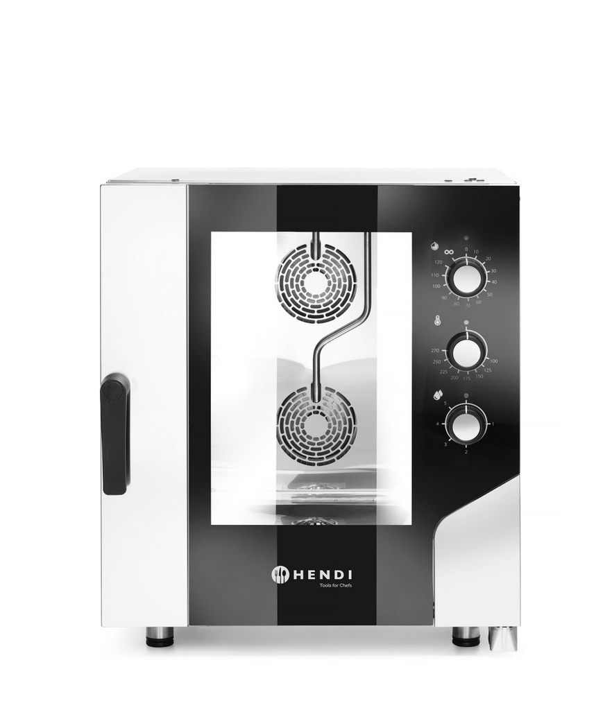 [BM-HENDI-221587] Konvekcinė garų krosnelė 6x GN 1/1, elektrinis, elektromechaninis valdymas, HENDI, 400V/10400W, 730x784x(H)850mm