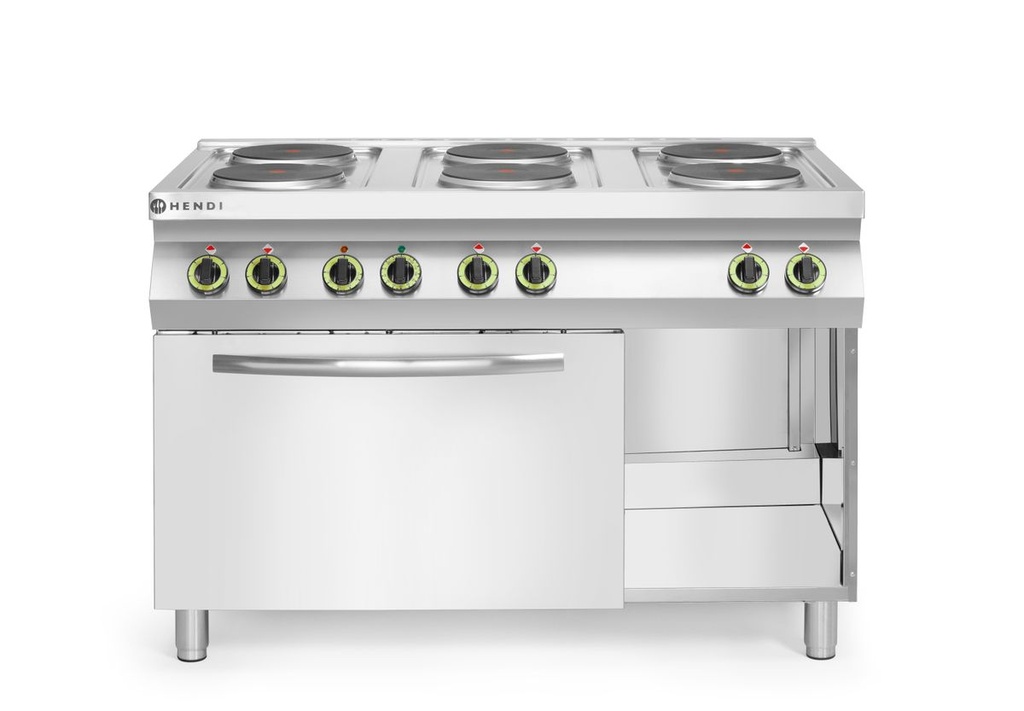 [BM-HENDI-226247] Viryklė, elektrinė su konvekcine orkaite GN 1/1, HENDI, Kitchen Line, 400V/18600W, 1200x700x(H)900mm