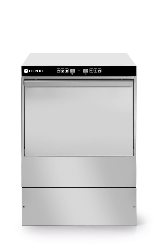 [BM-HENDI-230268] Stiklinių plovyklė 40x40 - elektroninis valdymas, HENDI, Kitchen Line, 230V/2800W, 470x510x(H)710mm
