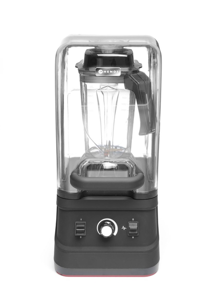 [BM-HENDI-230688] Baro blenderis su garso izoliacijos gaubtu, HENDI, 2,5L, Juoda, 230V/1680W, 250x300x(H)540mm
