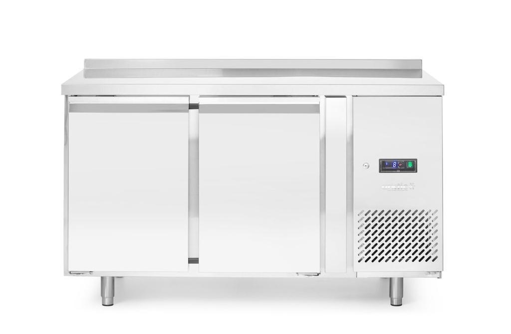 [BM-HENDI-232064] Šaldiklinis stalas, 2 durų, Arktic, Profi Line, Su atraminiu borteliu, 215L, 230V/600W, 700x1360x(H)839mm