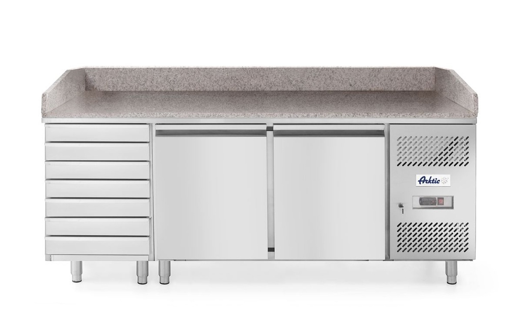 [BM-HENDI-232842] Picos šaldymo prekystalis, dviejų durų, Arktic, 250L, 230V/250W, 800x2010x(H)840mm