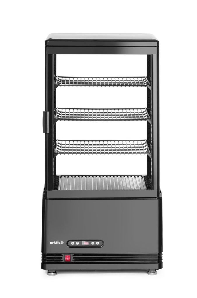 [BM-HENDI-233238] Šaldoma vitrina, 68 l, Arktic, Juoda, 230V/170W, 397x444x(H)875mm