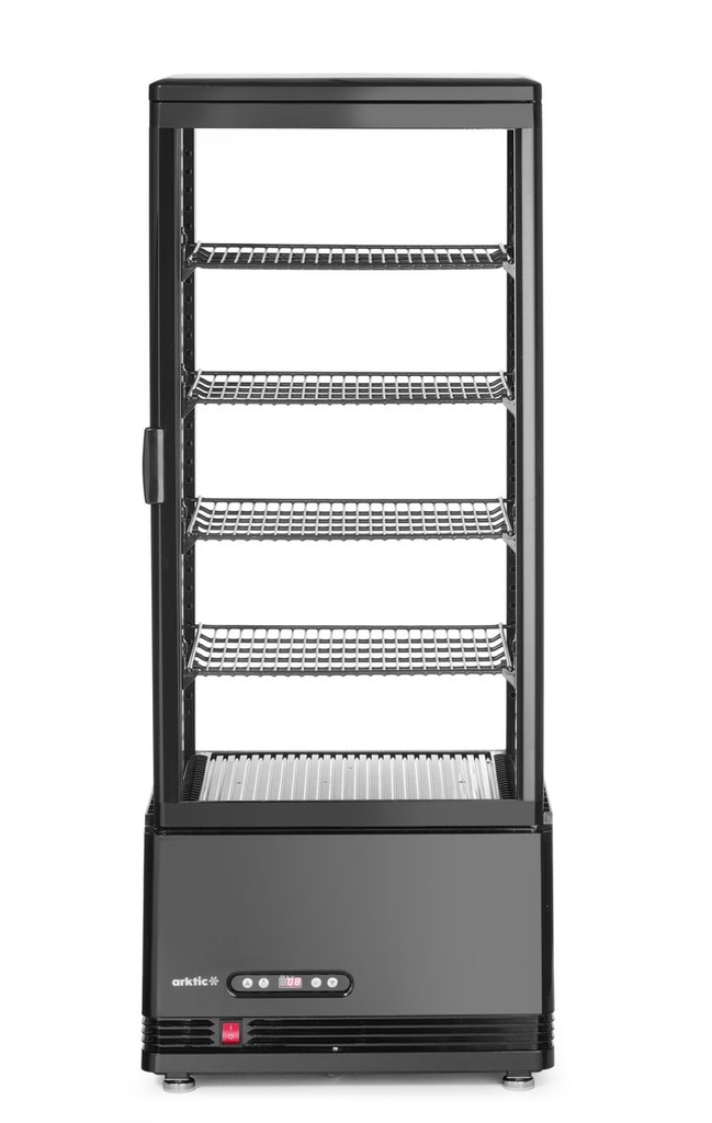 [BM-HENDI-233269] Šaldoma vitrina, 98 l, Arktic, Juoda, 230V/210W, 397x444x(H)1100mm