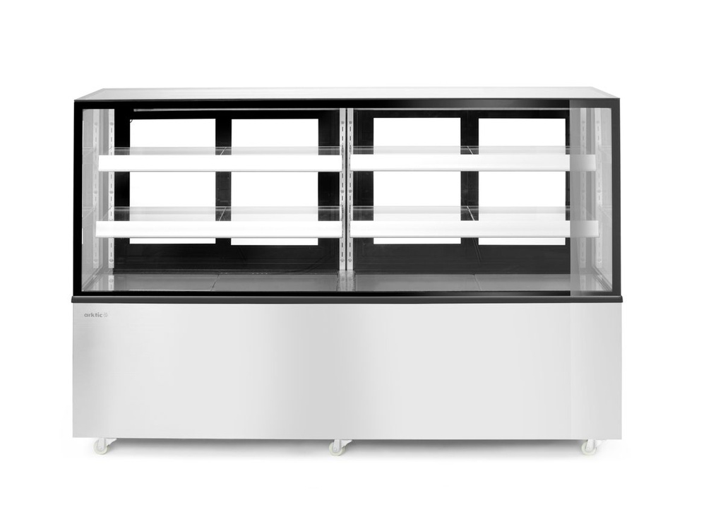 [BM-HENDI-233467] Šaldomos vitrinos su 2 lentynomis, Arktic, 230V/500W, 677x1824x(H)1230mm