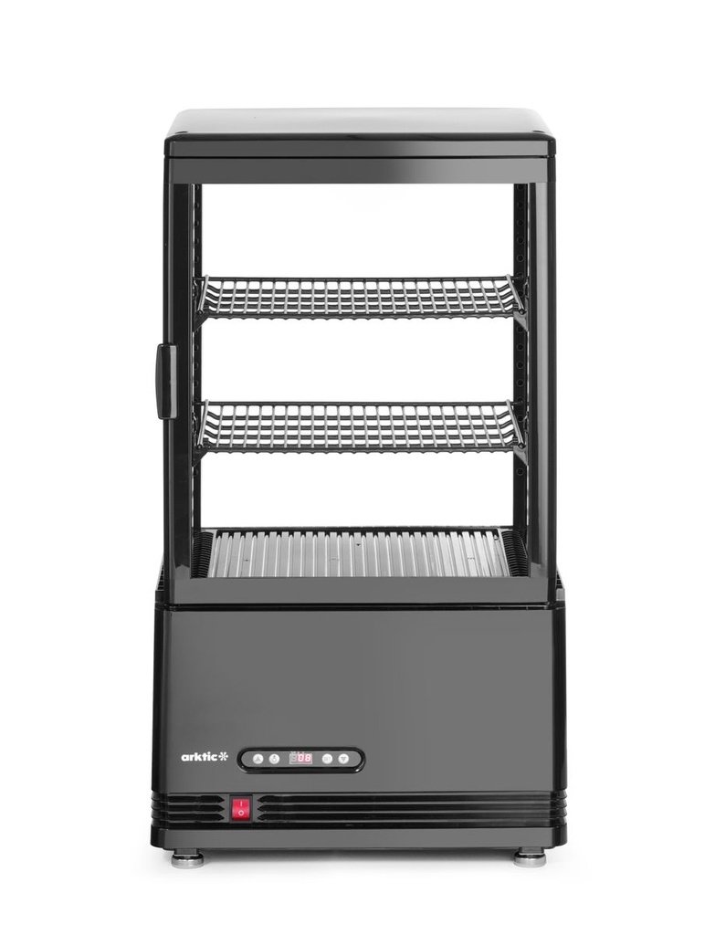[BM-HENDI-233627] Šaldoma vitrina, 58 l, Arktic, juoda, 230V/170W, 406x452x(H)830mm