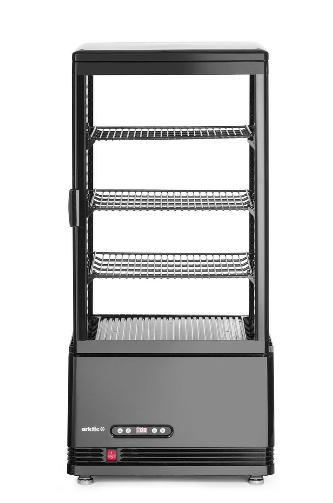 [BM-HENDI-233658] Šaldoma vitrina, 78 l, Arktic, juoda, 230V/170W, 406x452x(H)985mm