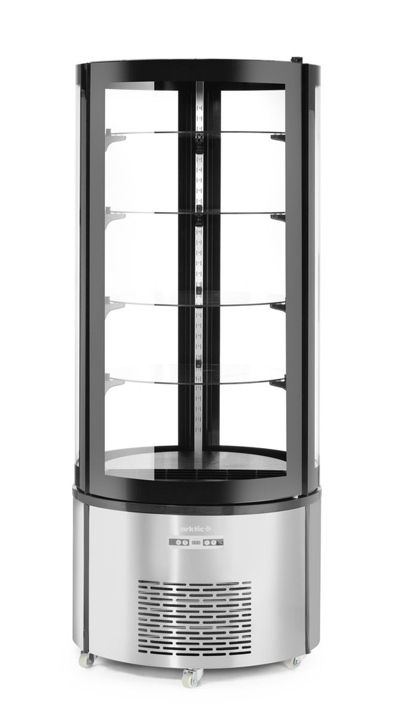 [BM-HENDI-233832] Apvali tortų vitrina , Arktic, 230V/460W, ⌀680x(H)1755mm