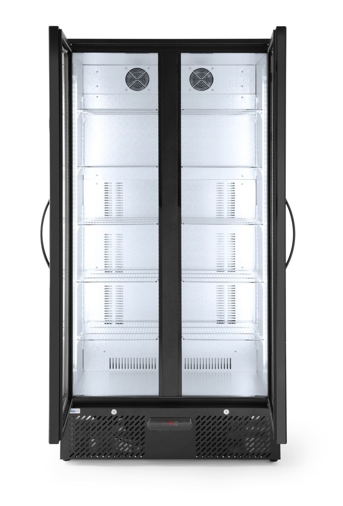 [BM-HENDI-233931] Baro šaldytuvas dvejų durų, Arktic, 384L, Juoda, 230V/365W, 940x635x(H)1983mm
