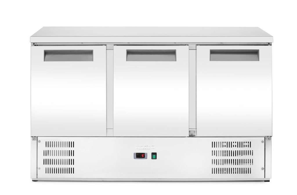 [BM-HENDI-236147] Šaldomasis stalas su 3 durimis, Arktic, 219L, 230V/152W, 700x1365x(H)855mm
