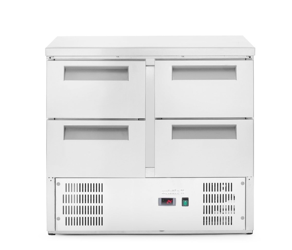 [BM-HENDI-236154] Šaldomasis stalas su 4 stalčiais, Arktic, 112L, 230V/143W, 700x900x(H)855mm