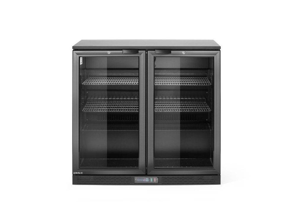 [BM-HENDI-236895] Baro šaldytuvas dvejų durų, Arktic, 158L, Juoda, 230V/160W, 530x900x(H)870mm