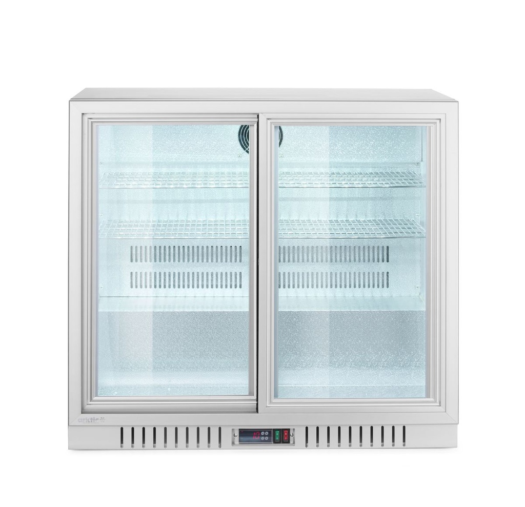 [BM-HENDI-236918] Baro šaldytuvas su 2 stumdomomis durimis, Arktic, 150L, Sidabrinė, 230V/175W, 900x520x(H)840mm