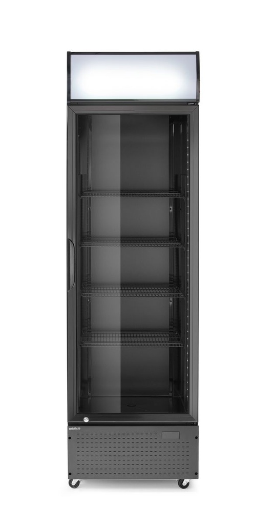 [BM-HENDI-236932] Baro šaldytuvas su apšviečiamu skydeliu, vienų durų, Arktic, 254L, Juoda, 230V/250W, 605x578x(H)1980mm