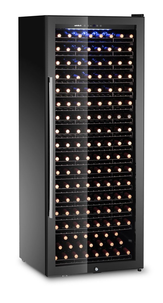 [BM-HENDI-237144] Vyno šaldytuvas, 1 zona, 224 buteliai, Arktic, Juoda, 690x700x(H)1834mm