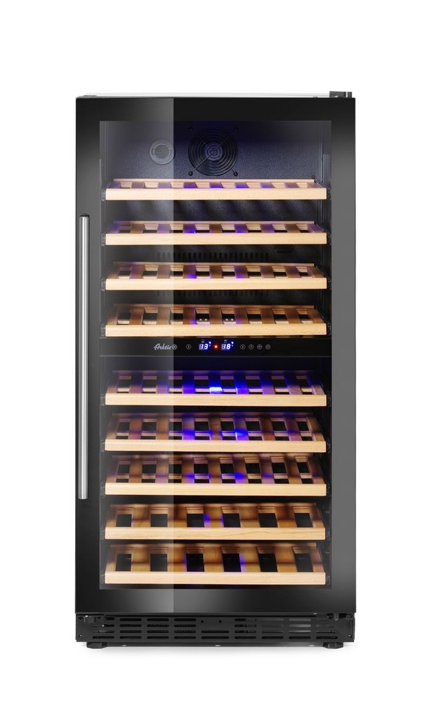 [BM-HENDI-237557] Vyno šaldytuvas, 2 zonų, 72 buteliai, Arktic, 232L, 230V/110W, 595x675x(H)1215mm