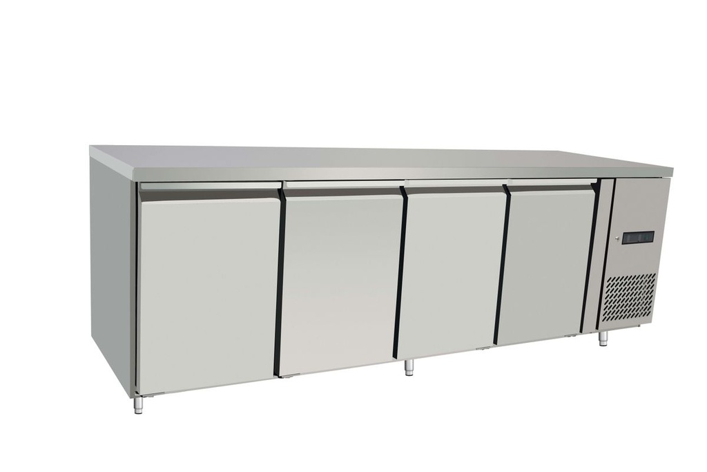 [BM-HENDI-238158] Šaldomas stalas, 4 durų, Arktic, Profi Line, Be atraminio bortelio, 450L, 230V/400W, 700x2230x(H)839mm