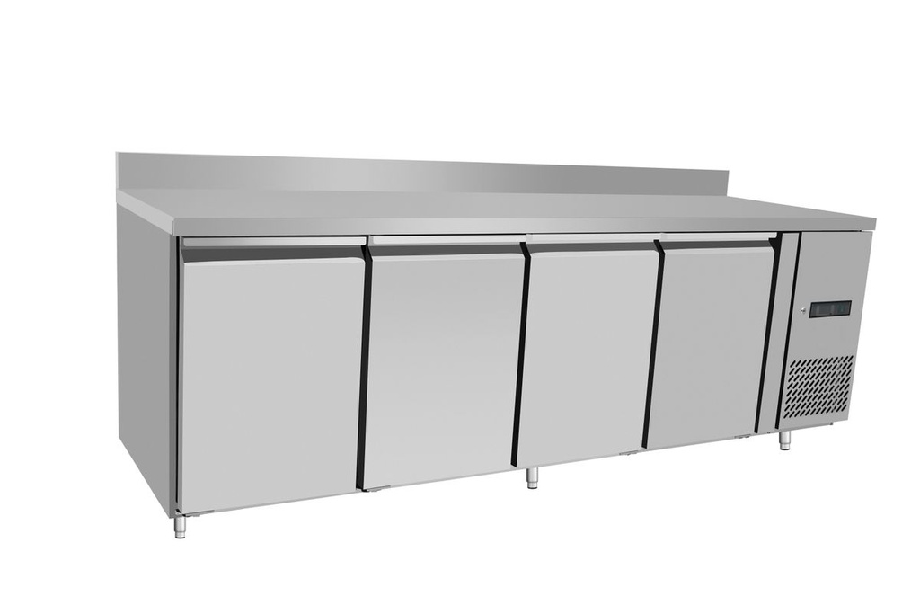 [BM-HENDI-238165] Šaldomas stalas, 4 durų, Arktic, Profi Line, Su atraminiu borteliu, 450L, 230V/400W, 700x2230x(H)839mm