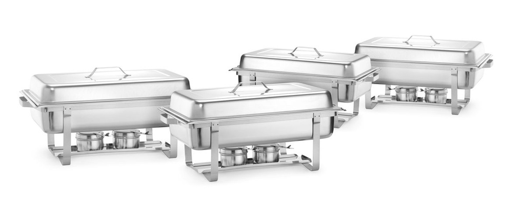 [BM-HENDI-238837] Maisto šildytuvo (chafing dish) komplektas, HENDI, GN 1/1, 8,5L, 610x355x(H)297mm