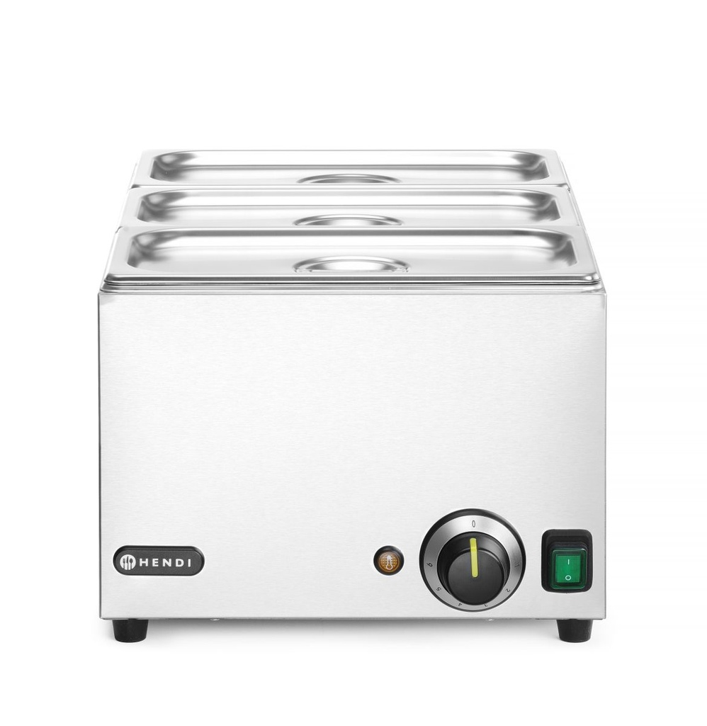 [BM-HENDI-238967] Bain-marie (vandens vonelės) komplektas Ranger, HENDI, GN (H)150mm, GN 1/1, 230V/1000W, 590x332x(H)242mm